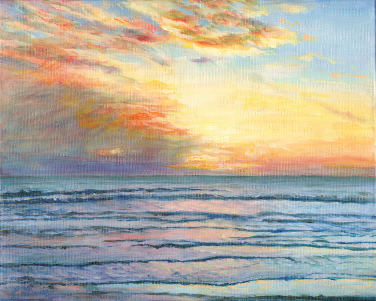 Canvas copy--"Sunrise New Smyrna Beach"