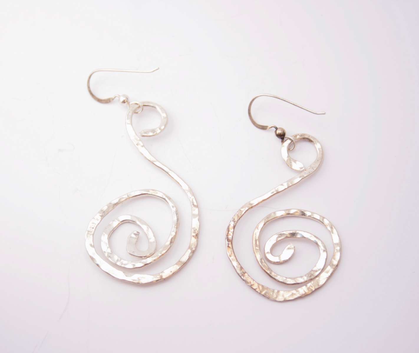 Swirl hand formed and hammered, large