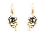 Gold Swirl Earrings
