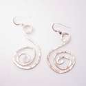 Swirl hand formed and hammered, large