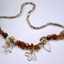 Amber Flowers necklace